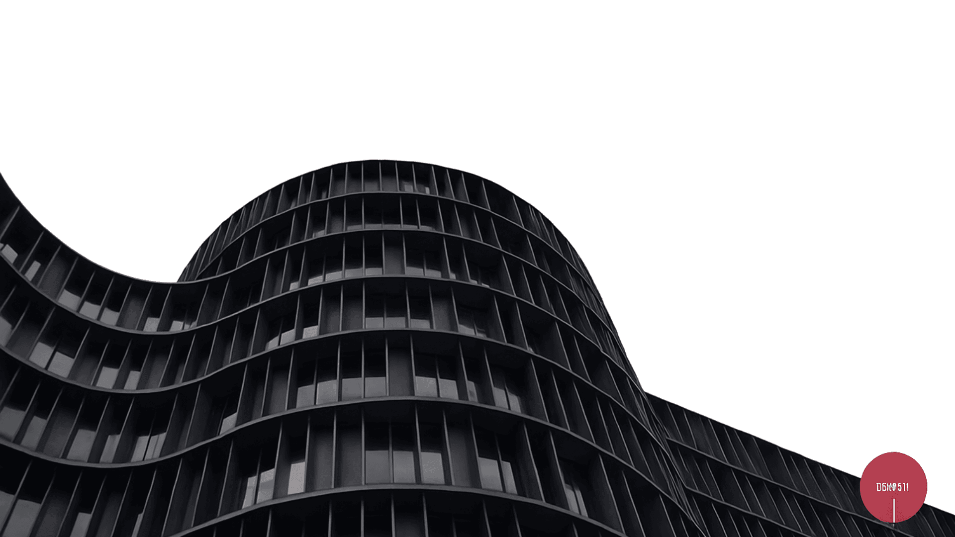 Modern curved building architecture